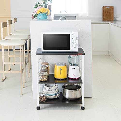 image for Mr IRONSTONE 3-Tier Kitchen Baker's Rack Utility Microwave Oven Stand 