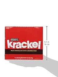 HERSHEY'S Krackel Chocolate Candy Bars, 1.55 Ounce
