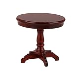 1/12 Dollhouse Wooden Furniture Miniature Round Table