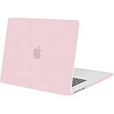 MOSISO Compatible with MacBook Air 15 inch Case 2026 2025 2024 2023 Release M4 A3241 M3 A3114 M2 A2941 Liquid Retina Display Touch ID, Protective Plastic Hard Shell Case Cover, Baby Pink