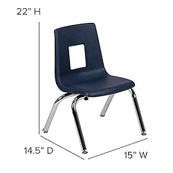 Flash Furniture Mickey Advantage Navy Student Stack