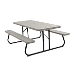Lifetime 22119 Folding Picnic Table, 6 Feet, Putty