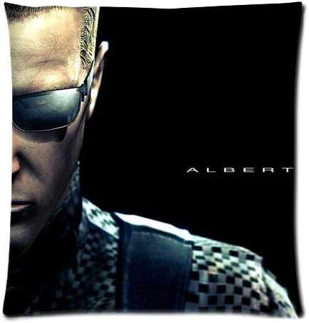 Albert Wesker Resident Evil Pillowcases Custom Pillow Case Cushion Cover 18 X 18 Inch Two Sides