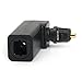 MOBOREST Right Angle Digital Optical Toslink Adaptor, 360 Degree Rotatable Digital Optical Audio Cable Adapter Converter (1Pack)