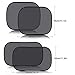 Car Sun Shade, Opamoo (4 Pack) Cling Car Window Shade Car Sunshade Protector for Baby Kids and Pets Car Window Sunshades with UV Protection Universal Car Window Fit Most Cars and SUVs (Black)
