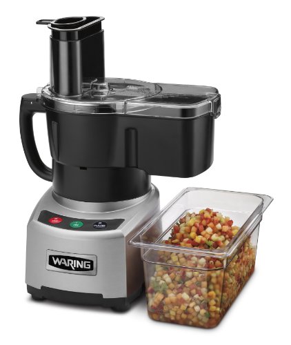 Waring Commercial WFP16SCD Sealed Batch Bowl/Continuous Dicing Food Processor with LiquiLock Seal System, 4-Quart