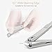 SUPRENT Finger Nail and Toe Nail Clippers Set (Silver)