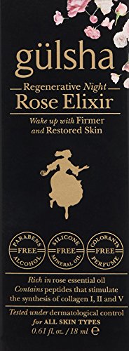 glsha Regenerative Night Rose Elixir, 0.61 Fl Oz