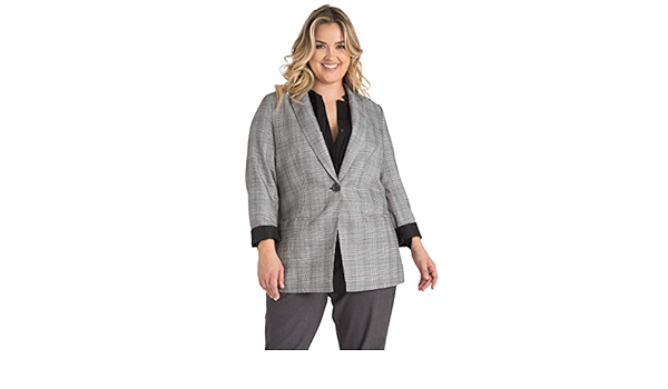 amazon plus size blazers
