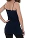Caramel Cantina 4 Pack Juniors Long Length Basic Cami (Large, Grey/Burg/Navy/Teal)