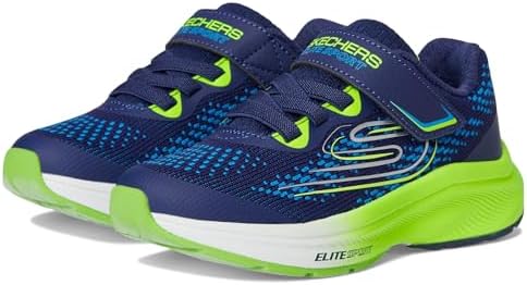 ash@子供５人　904545 Amazon.com | Skechers Boys' Elite Flex - Wasik, Navy/Slate, 5