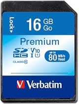 Verbatim 16GB SDHC Class 10 Memory Card SD Card High Capacity 2.0 Fast Speed view 3