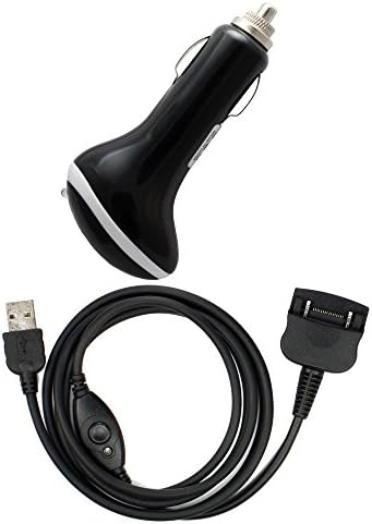 Fenzer Black Car Charger USB Data Sync Cable for Palm m130 m500 m505 m515