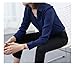ARJOSA Women's Long/Short Sleeve Button Down Shirts Office Work Business Casual Blouses Tops (X-Large, A Navy Blue)