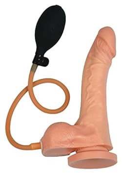 RÉEL Dildo mit Hoden und Pumpe 19 cm