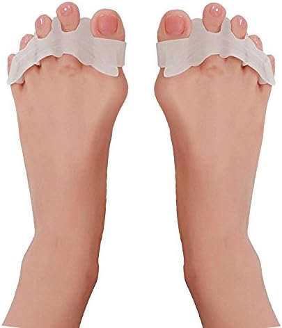 Toe Separator,Toe Spacers for Men Women Toe Bunion Pain Correct Relief Toe Straightener for Hammer Toe by Explore Lifez. (1 pair)