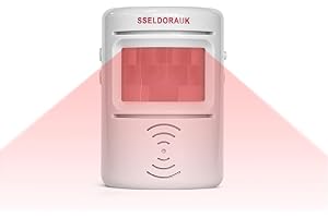 S SELDORAUK PIR Motion Sensor Door Bell Shop Visitor Alert Chime Dingdong Welcome Alarm Burglar Motion Detector