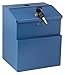 Adir Suggestion Box with Slot and Lock with 25 Comment Cards and Label Stickers, Blue