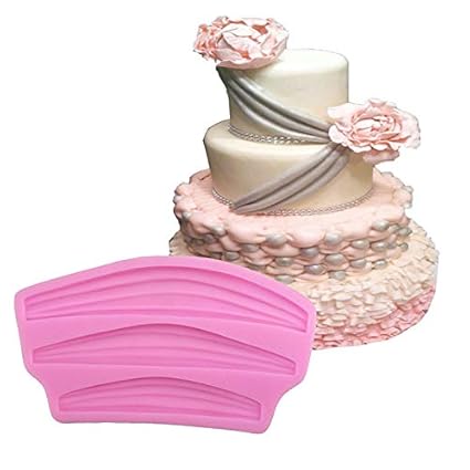 Tikkii Cake Flower Lace Ruffles Silicone Fondant Mould Sugar