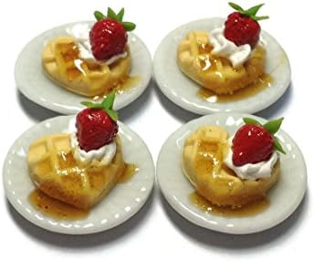 Sweetietiny Miniature Sweet -Waffle Heart -Dessert Supply Dollshouse Miniature MSW007
