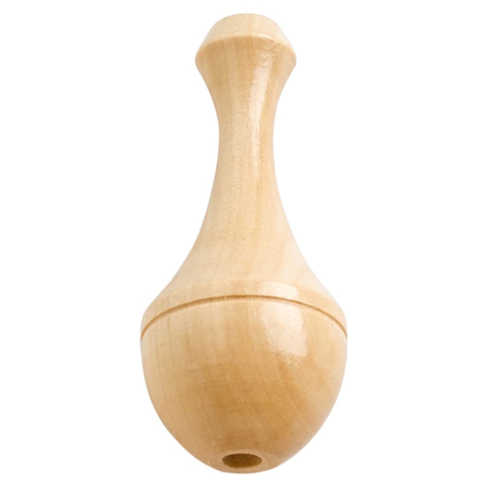 Merriway® BH01558 Drape Curtain Blind Cord Pulls Wooden Vase Shaped , Brown