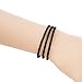 Miraculous Garden 2.5mm Braided Black Leather Cord Rope Chain Necklace Bracelet Jewelry Making Chains with Stainless Steel Lobster Clasp(18-24 inch) (20)