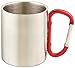 Outdoor RX Stainless Steel Carabiner Mug (Red, 8-Ounce)