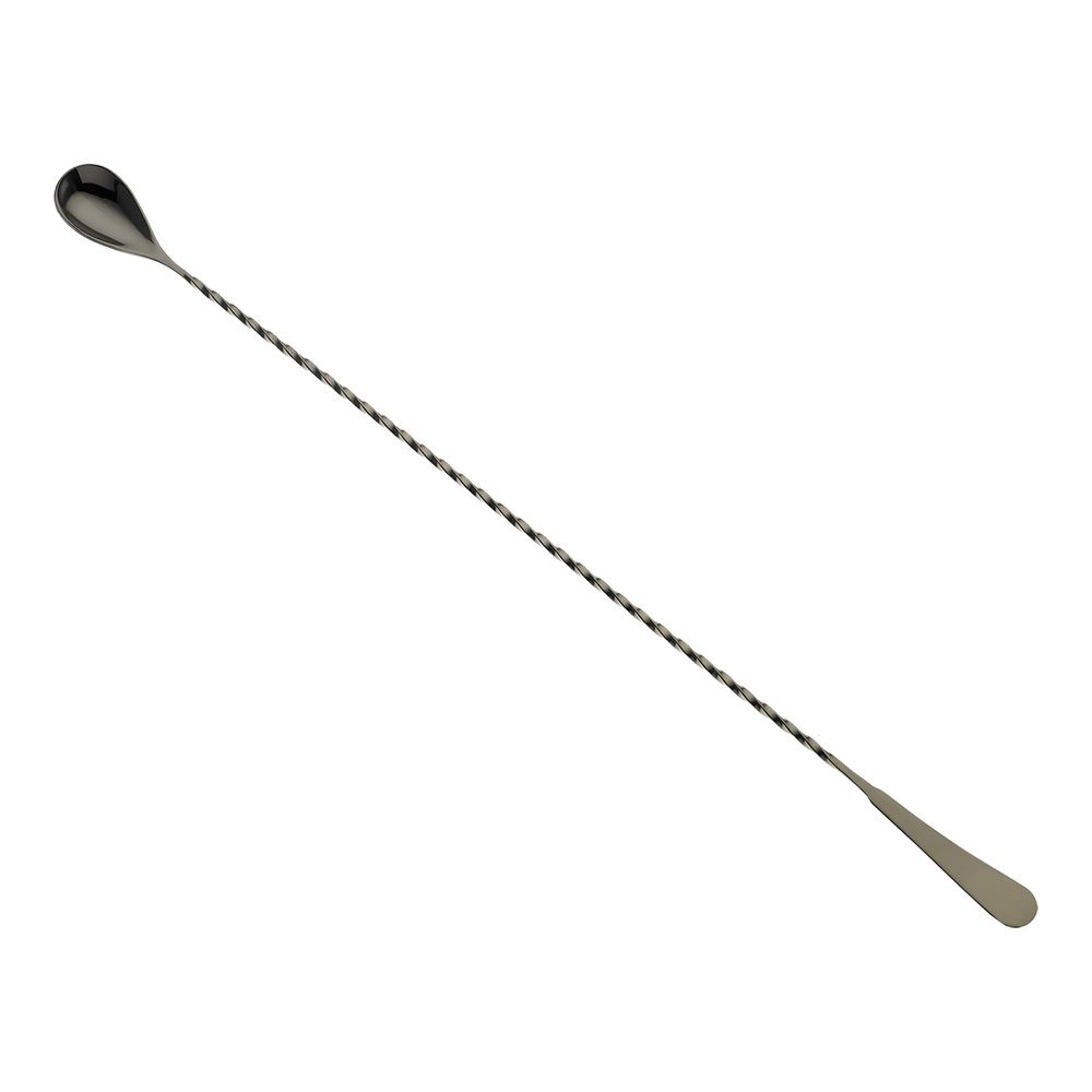 Barfly Japanese Style Bar Spoon, Stainless Steel, Black, 41.3 x 2.5 x 1.6 cm
