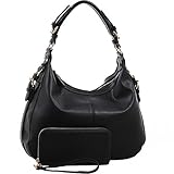 Chloe Lock and Key Concealed Carry Gun Pocket Soft Leather Purse Handbag with Matching Wallet