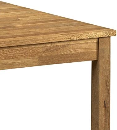 Julian Bowen Oak Wood Coxmoor Square Dining Table, Height: 75, Width: 75, Depth: 75cm - Image 5