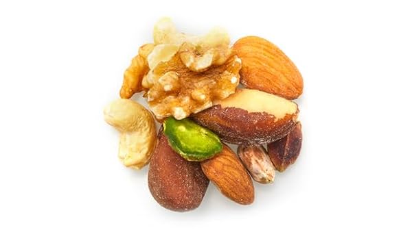 YUPIK RAW MIX NUTS, 1 LB, PREMIUM NATURAL MIXED NUTS WITH ALMONDS, WALNUTS, PISTACHIOS, CASHEWS, AND BRAZIL NUTS, HEALTHY SNACK,BROWN, PACK OF 1