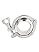 uxcell 45mm OD Sanitary Pipe Ferrules Gasket 304 Stainless Steel 2-inch Tri Clamp Set