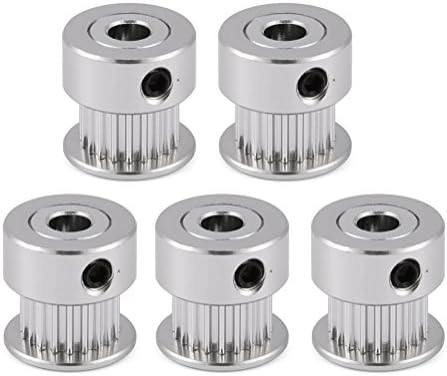 Fosa 5本の2gt 5mm 8mm tアルミニウム合金ギア 同期タイミングベルトプーリ 3d