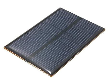 EFI Electronics 5.5V 1W 180mA Monocrystalline Mini Solar Panel Photovoltaic Panel, Blue