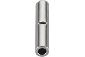 Baomain BN1.25 Non-Insulated Butt Connectors Terminal for 22-16 A.W.G 0.7-1.5mm² Wire 100Pcs
