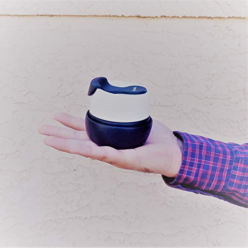 Tufcup Portable Spittoon Bottle for Chewing Tobacco - Reusable Spit Dipping Cup with Lid - Collapsible, Spill Resistant, Leak Proof Travel Spitter - Silicone Body - Fits Most Cup Holders, 17 Oz, Black - Thumbnail 7