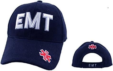 Emergency Medical Technician (EMT)-First Responders, Baseball Cap Hat Blue, 3D Embroidery