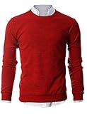 GIVON Mens Slim Fit Light Weight Crew-Neck Pullover Sweater