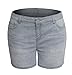 Women's Plus Size Stretch Shaping Butt Lift Stitching Jean Denim Shorts