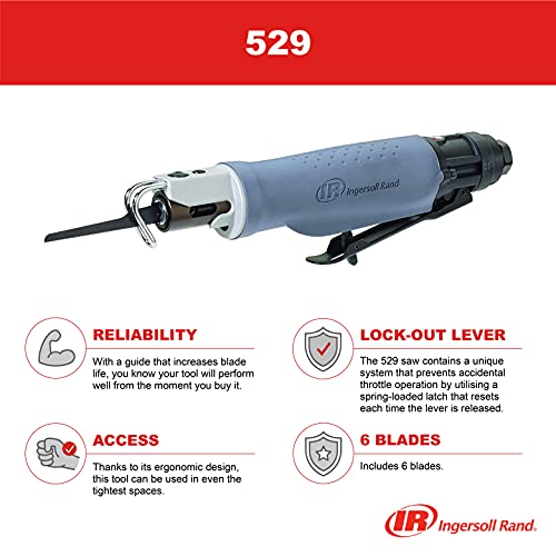 Ingersoll Rand 529 Reciprocating Air Saw, Low Vibration, Lock Out Lever