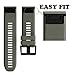 ANCOOL Garmin Fenix 5X Band Easy Fit 26mm Width Soft Silicone Watch Strap for Garmin Fenix 5X/Fenix 3/Fenix 3 HR - Army Green