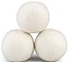 Wool Dryer Balls, Natural Organic Laundry Fabric Softener Save Drying Time Reduce Wrinkle,Reusable Hypoallergenic Baby Safe and Unscented,Better Alternative to Plastic Ball Liquid Softener-6 Pack