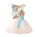Sunsent Girls Summer Autumn Floral Dress One Piece Skirt Tutu Sundress