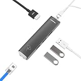 CharJenPro USB C Hub for MacBook Pro 16" 2019, 15.6" 2019, 2018, 2017, MacBook Air 2019, 2018, iPad Pro 2018-2019, Gigabit Ethernet, HDMI 4K, 3 USB 3.0, Type C Hub, Thunderbolt 3 Hub, USB-C Hub