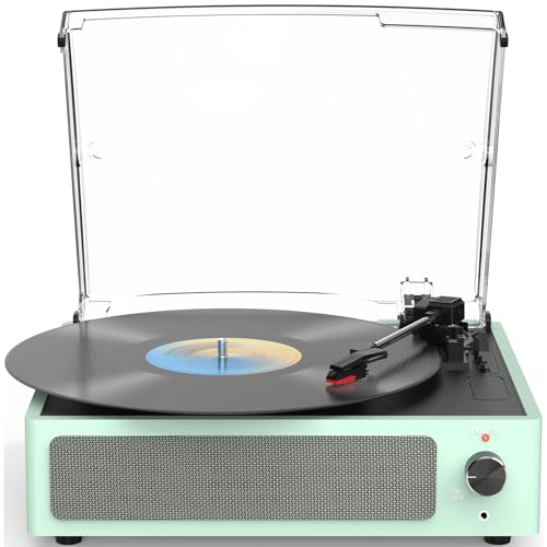 Wockoder Record Player Mint Light Green