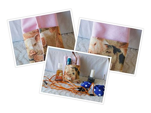 Handmade Small Pig Pink Accessory Case Eyeglasses Tissue Pink
