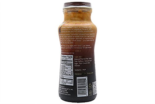 Taste Nirvana Real Thai Coffee Latte, 9.5 Ounce Glass Bottles (Pack of 12)