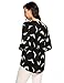 Zeagoo Women's Casual Print Chiffon V Neck High Low Hem Blouse Top