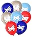 Biplane Vintage Airplane Party Balloons (16 pcs) by Nerdy Words