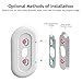 Nest Hello Wall Plate, Hard ABS Plastic Wall Plate Bracket Cover for Nest Hello Doorbell by KASMOTION, Compatible with Adjustable Wedge (White)